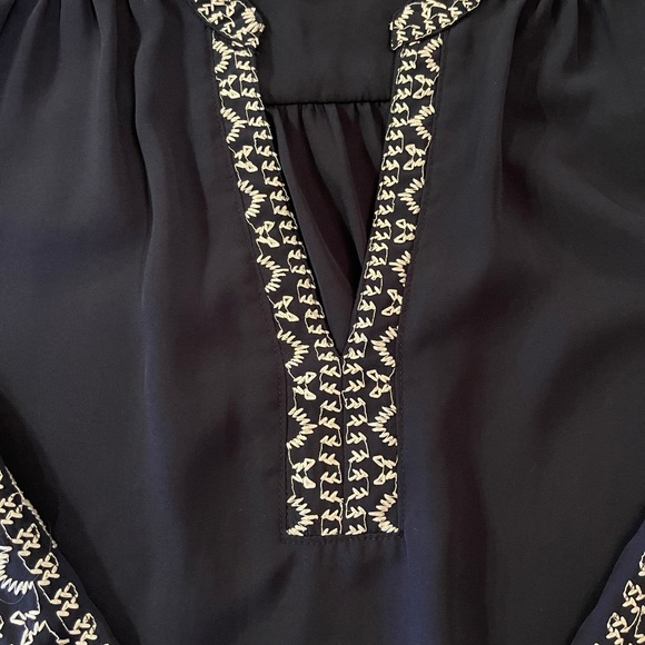 Addie Stitched 🧵 Navy Blue Blouse | SIZE Medium (8-10) - Picture 6 of 9